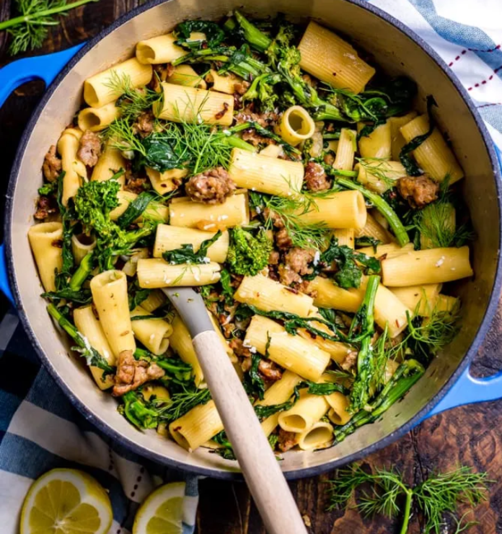 Penne with Sausage and Broccoli Rabe