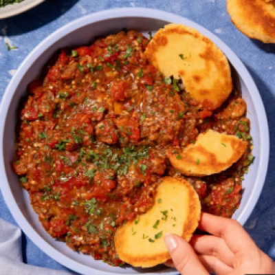 Zaalouk - Eggplant and Tomato Salad